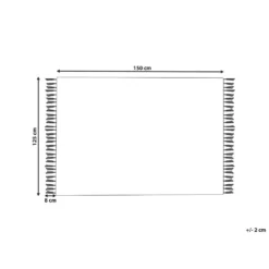 Beliani Plaid KHARI - Oranje Katoen 2 Beliani Plaid KHARI - Oranje Katoen -Beliani 1000079701 0102