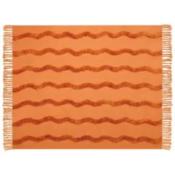 Beliani Plaid KHARI - Oranje Katoen 3 Beliani Plaid KHARI - Oranje Katoen -Beliani 1000079701 0103