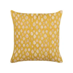 Beliani Sierkussen GINNALA - Geel Katoen