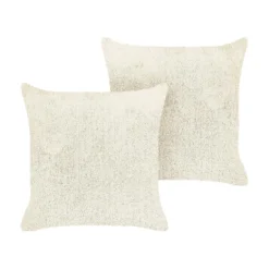 Beliani Sierkussen PILEA - Beige Polyester
