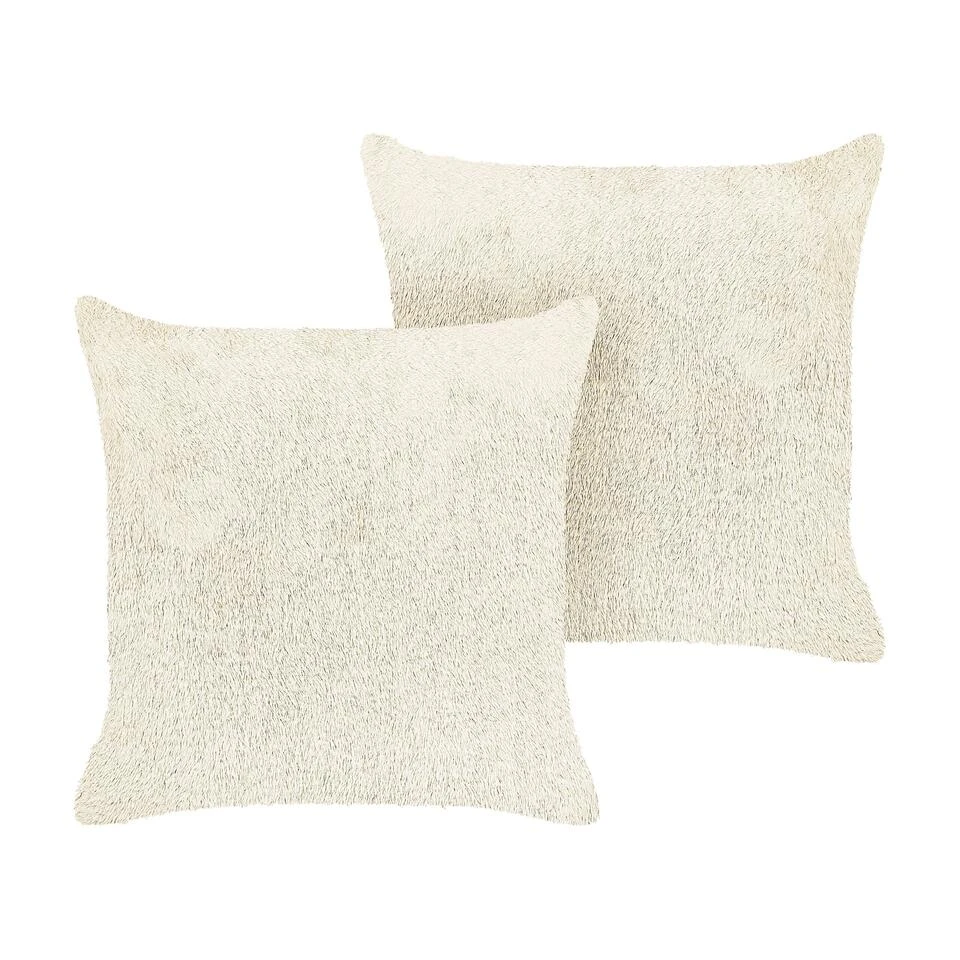 Beliani Sierkussen PILEA - Beige Polyester Beliani Sierkussen PILEA - Beige Polyester -Beliani 1000079806