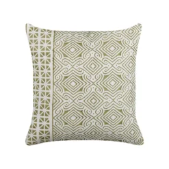 Beliani Sierkussen LARICS - Groen Katoen