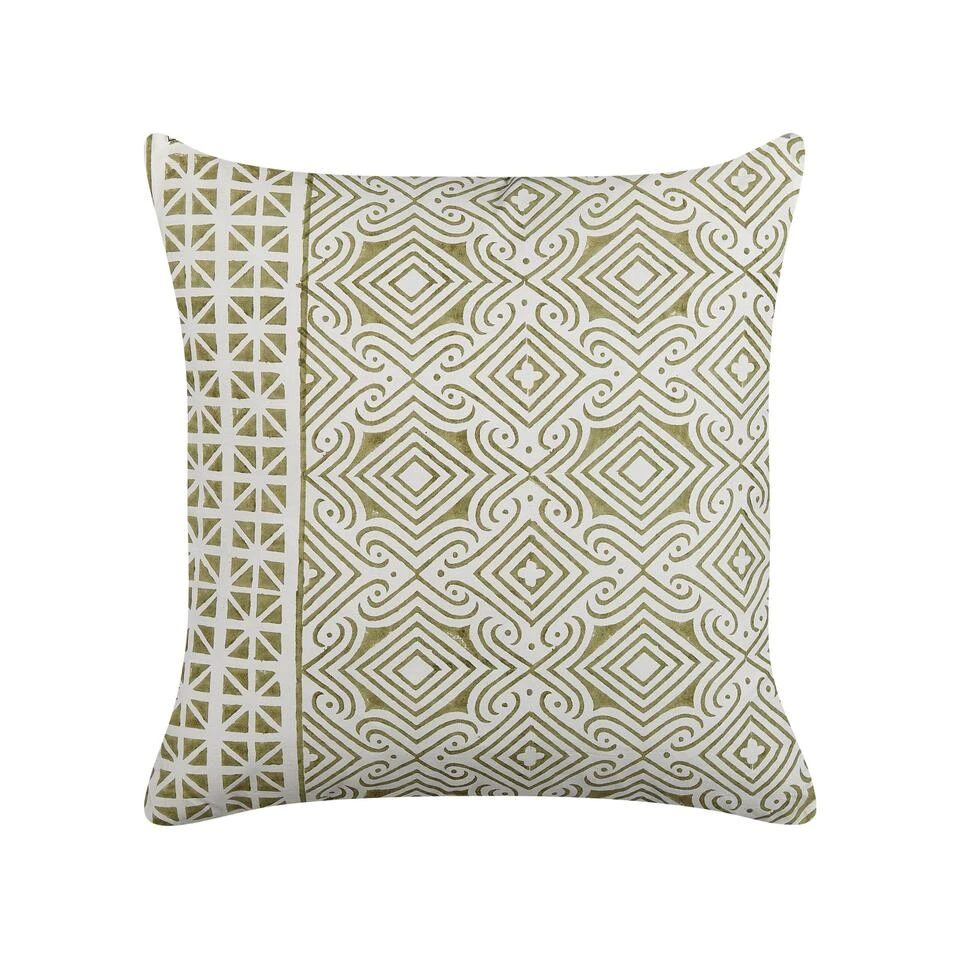 Beliani Sierkussen LARICS - Groen Katoen Beliani Sierkussen LARICS - Groen Katoen -Beliani 1000079877