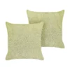 Beliani Sierkussen PILEA - Groen Polyester