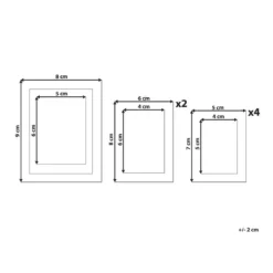 Beliani Fotolijst DENKORO - Zwart Mdf -Beliani 1000081368 0102