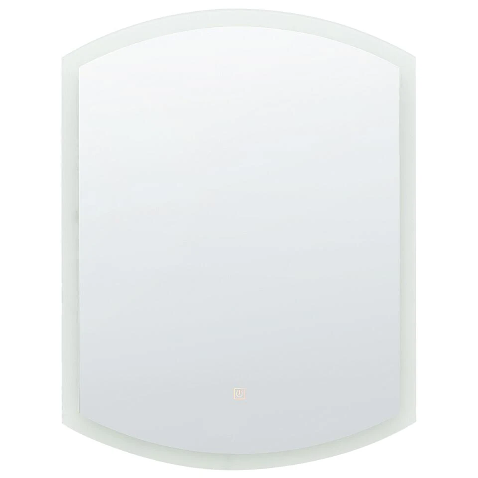 Beliani Badkamerspiegel BEZIERS - Zilver Glas Beliani Badkamerspiegel BEZIERS - Zilver Glas -Beliani 1000082979