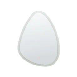 Beliani Badkamerspiegel BETHUNE - Zilver Glas