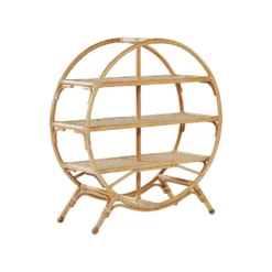 Beliani Boekenkast TUVALU II - Natuurlijk Rotan