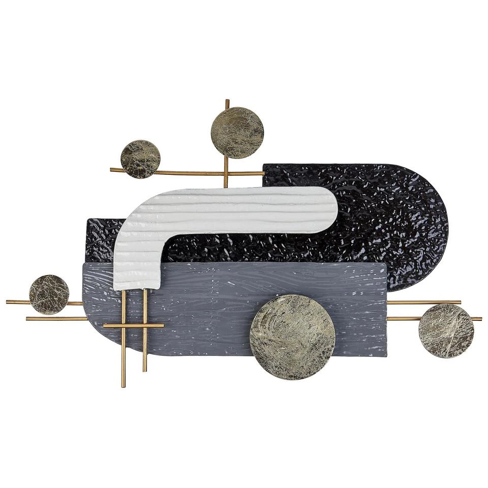 Beliani Wanddecoratie LUTETIUM - Zwart Ijzer Beliani Wanddecoratie LUTETIUM - Zwart Ijzer -Beliani 1000083553