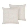 Beliani Sierkussen IXORA - Beige Katoen