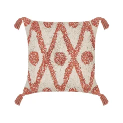 Beliani Sierkussen HICKORY - Beige Katoen