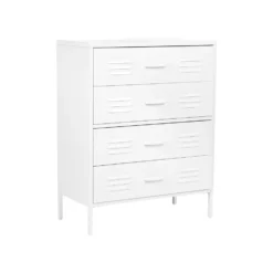 Beliani Commode ENAGO - Wit Staal