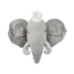 Beliani Wanddecoratie TANTOR - Grijs Katoen