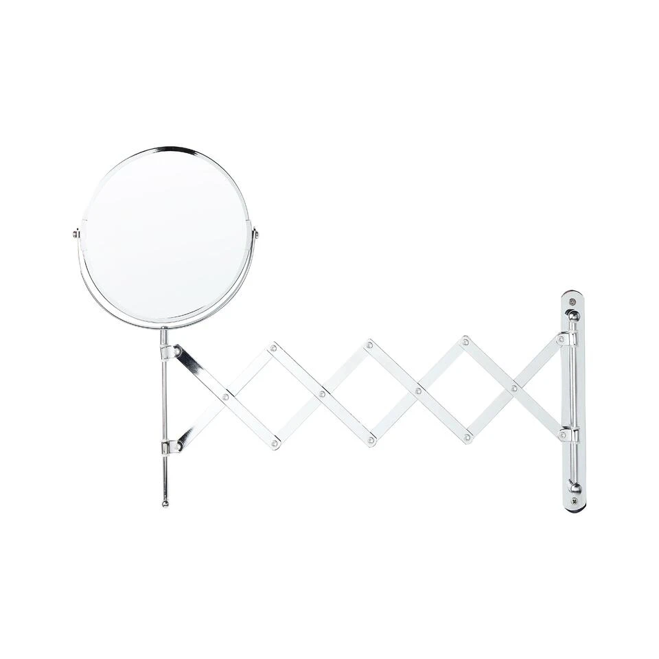 Beliani Badkamerspiegel YVELINES - Zilver Ijzer, Glas Beliani Badkamerspiegel YVELINES - Zilver Ijzer, Glas -Beliani 1000086457