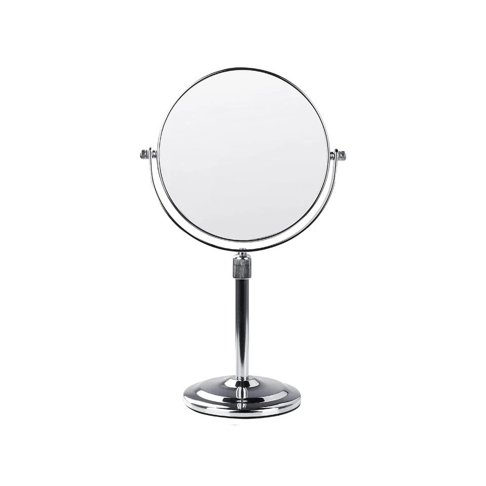 Beliani Make-up Spiegel AVEYRON - Zilver Metaal Beliani Make-up Spiegel AVEYRON - Zilver Metaal -Beliani 1000086458