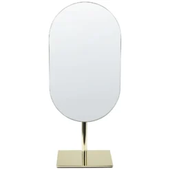 Beliani Make-up Spiegel CANTAL - Goud Metaal