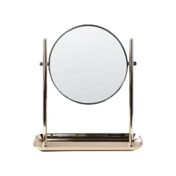 Beliani Make-up Spiegel FINISTERE - Goud Ijzer, Glas