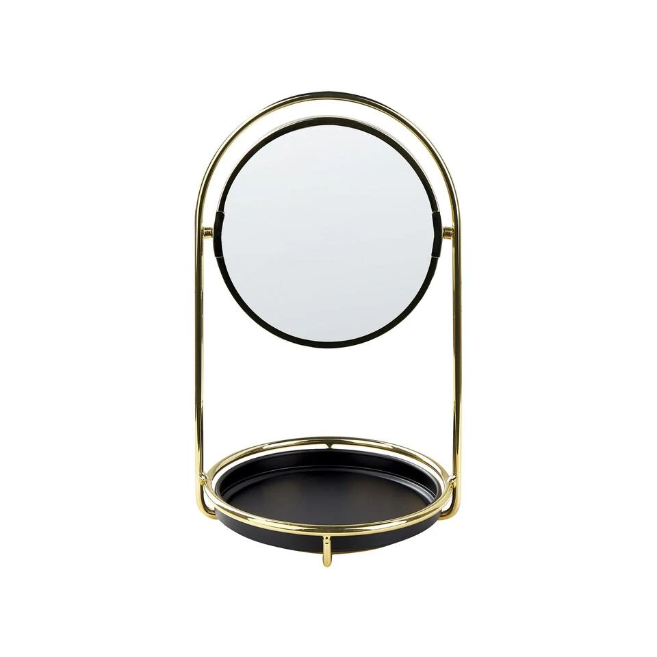 Beliani Make-up Spiegel INDRE - Goud Ijzer, Glas Beliani Make-up Spiegel INDRE - Goud Ijzer, Glas -Beliani 1000086470