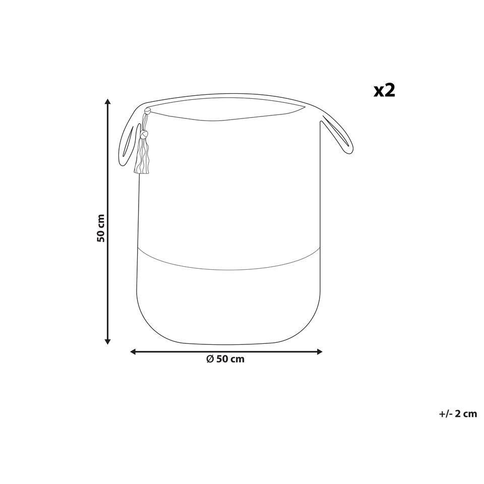 Beliani Mand GAJAR - Beige Jute Beliani Mand GAJAR - Beige Jute -Beliani 1000086721 0102