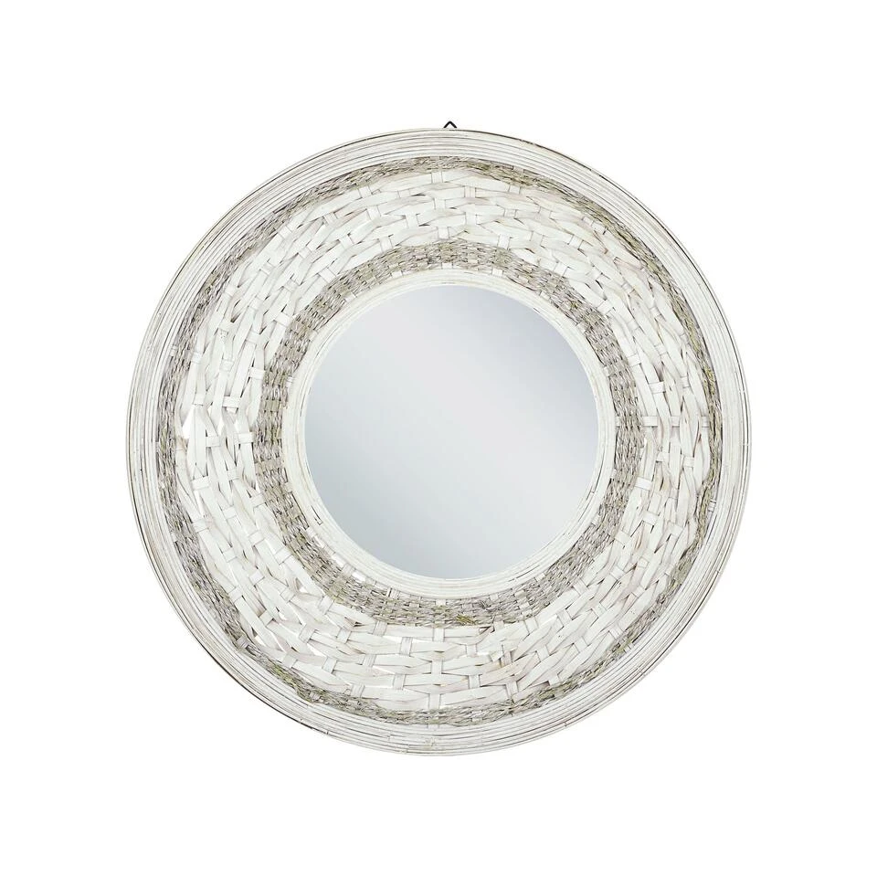 Beliani Decoratieve Spiegel SOLEDAD - Natuurlijk Bamboehout Beliani Decoratieve Spiegel SOLEDAD - Natuurlijk Bamboehout -Beliani 1000086981