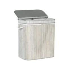 Beliani Mand KALTHOTA - Grijs Bamboehout -Beliani 1000087120 0104