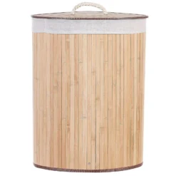 Beliani Mand MATARA - Lichte Houtkleur Bamboehout