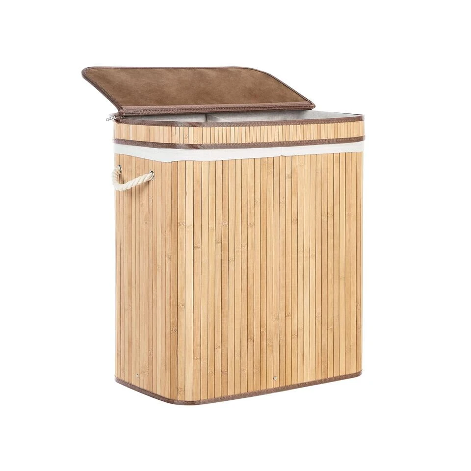 Beliani Mand KALTHOTA - Lichte Houtkleur Bamboehout Beliani Mand KALTHOTA - Lichte Houtkleur Bamboehout -Beliani 1000087136 0103