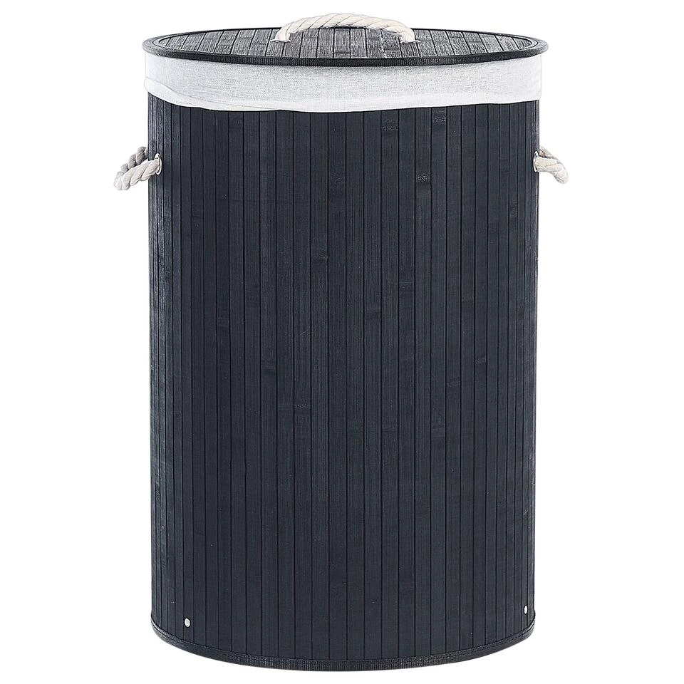 Beliani Mand SANNAR - Zwart Bamboehout Beliani Mand SANNAR - Zwart Bamboehout -Beliani 1000087692