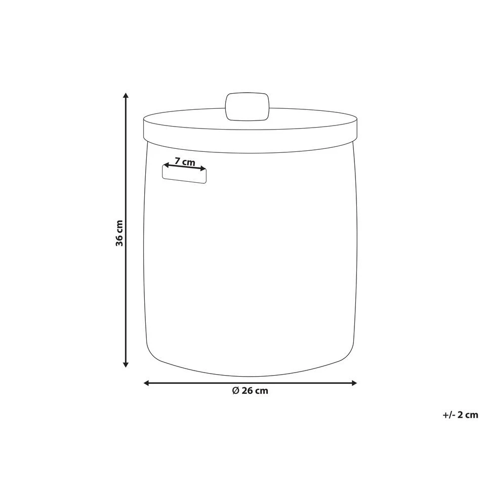 Beliani Mand BOHOROK - Natuurlijk Rotan Beliani Mand BOHOROK - Natuurlijk Rotan -Beliani 1000087704 0102