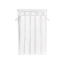 Beliani Mand KALUTARA - Wit Bamboehout