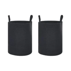 Beliani Mand SARYK - Zwart Katoen