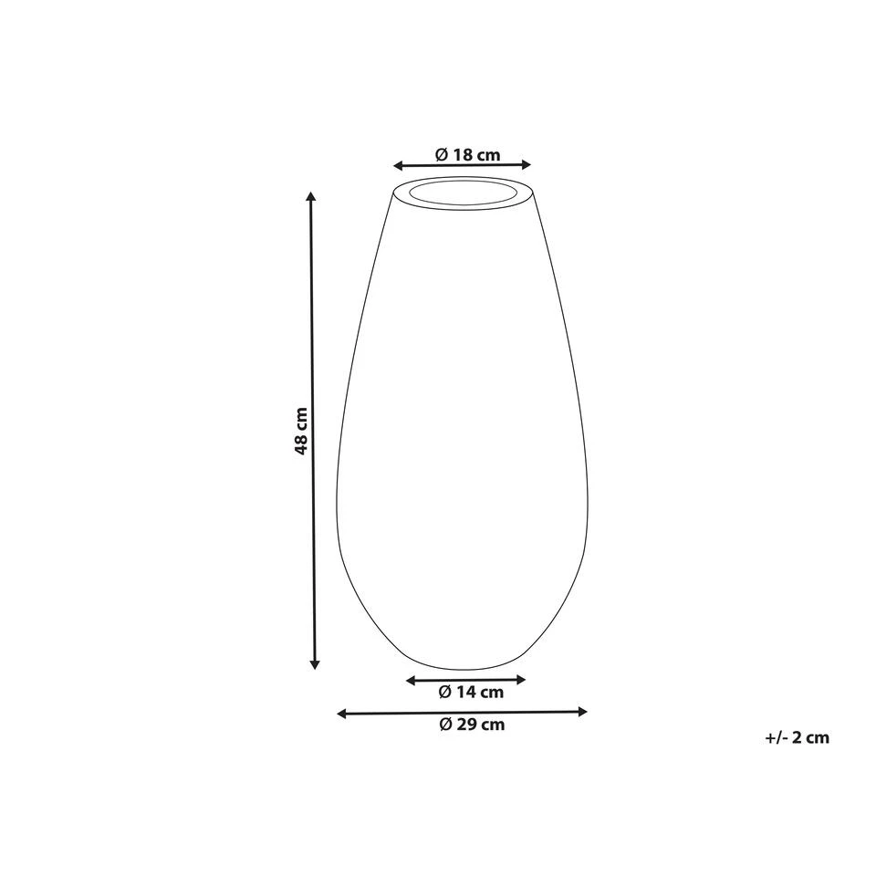 Beliani Decovaas AMFISA - Groen Terracotta Beliani Decovaas AMFISA - Groen Terracotta -Beliani 1000087987 0102
