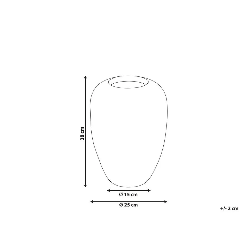 Beliani Decovaas HALIARTOS - Beige Terracotta Beliani Decovaas HALIARTOS - Beige Terracotta -Beliani 1000088175 0102