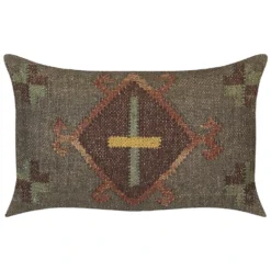 Beliani Sierkussen KATORA - Groen Jute