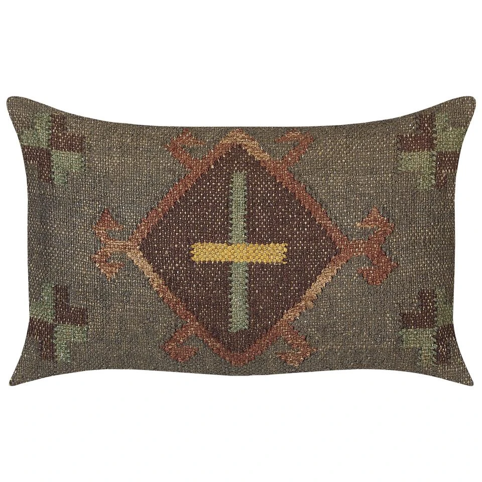 Beliani Sierkussen KATORA - Groen Jute Beliani Sierkussen KATORA - Groen Jute -Beliani 1000088892