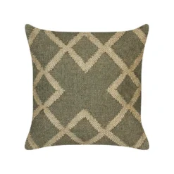 Beliani Sierkussen GOPI - Groen Jute