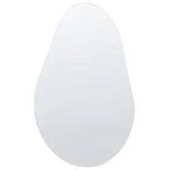 Beliani Wandspiegel AUBAGNE - Zilver Glas