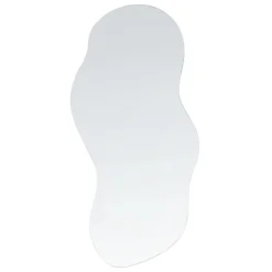 Beliani Wandspiegel AUXERRE - Zilver Glas