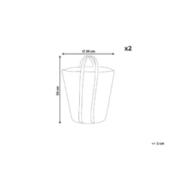 Beliani Mand ORNACH - Natuurlijk Jute -Beliani 1000095157 0102