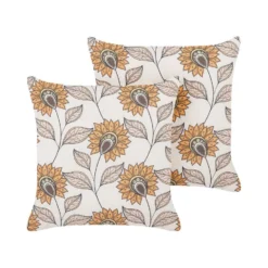 Beliani Sierkussen TUBEROSE - Multicolor Polyester