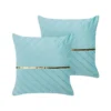 Beliani Sierkussen CONEFLOWER - Blauw Polyester