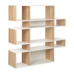 Beliani Boekenkast AMARILO - Lichte Houtkleur Mdf