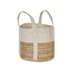 Beliani Mand SONIPAT - Natuurlijk Jute, Katoen -Beliani 10e7f71bcb8943199887587ba8c8e996