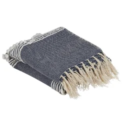 Beliani Plaid NEMLI - Blauw Acryl