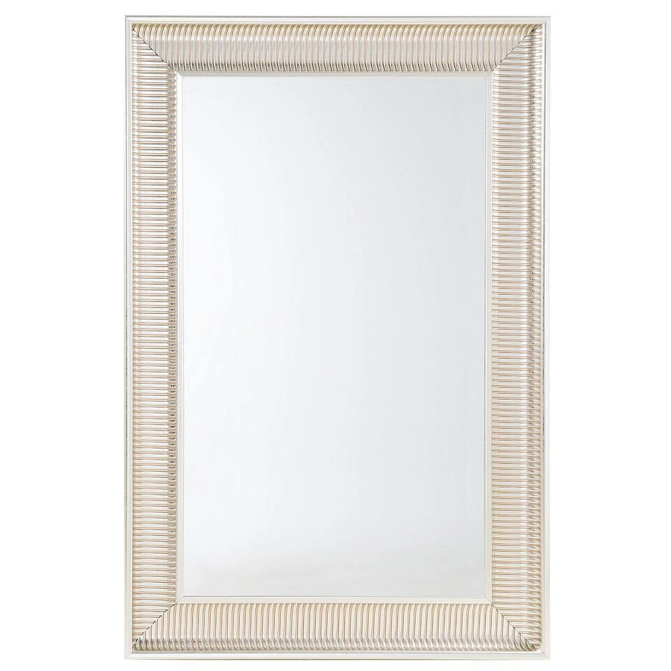 Beliani Wandspiegel CASSIS - Zilver Synthetisch Materiaal Beliani Wandspiegel CASSIS - Zilver Synthetisch Materiaal -Beliani 1164664392