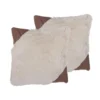 Beliani Sierkussen EHNAR - Beige Nepbont