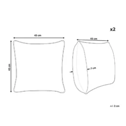 Beliani Sierkussen LUBHA - Blauw Polyester 2 Beliani Sierkussen LUBHA - Blauw Polyester -Beliani 11f5e8ea89644ab199ddeca9cf430cc7