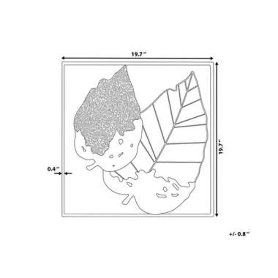 Beliani Wanddecoratie RHENIUM - Multicolor Metaal Beliani Wanddecoratie RHENIUM - Multicolor Metaal -Beliani 11f81ef6229045399beb5de14917f803
