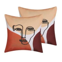 Beliani Sierkussen RUDBEKIA - Multicolor Polyester