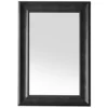 Beliani Wandspiegel LUNEL - Zwart Synthetisch Materiaal